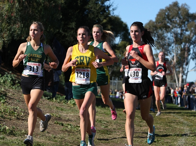 NCS XC D1 Girls-012.JPG - 2009 North Coast Section Cross Country Championships, Hayward High School, Hayward, California